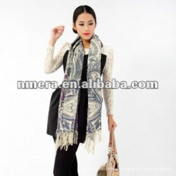 Duplex printing Guarantee fine pure wool woman scarves